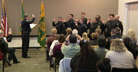 Pierce Co Sheriff Ed Troyer holds final swearing-in ceremony | FOX 13 ...