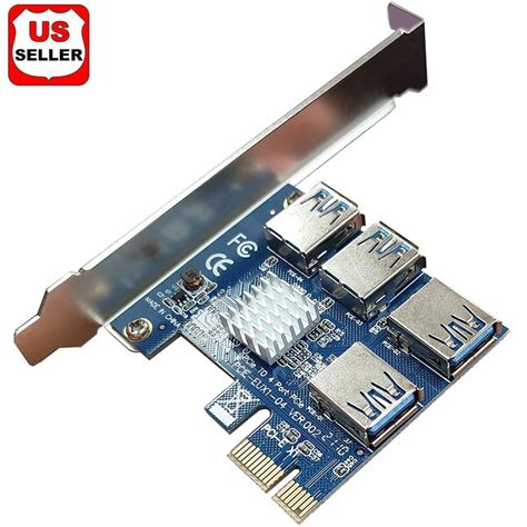 Buy LINKPAL 1 to 4 PCI Express 16X Slots Riser Card PCI-E 1X to ...