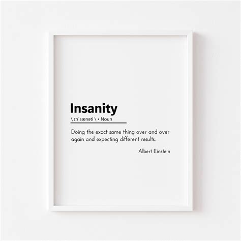Insanity Einstein Quotes
