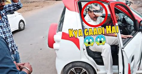 Police officer takes modified Hyundai Santro for a spin; Smallest car ...