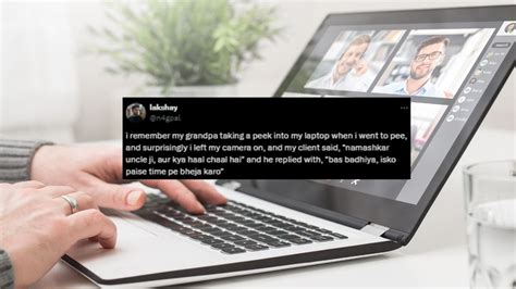X User Tells Netizens His Grandpa Peeped Into Laptop Screen During Live ...