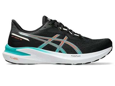 Buy ASICS Mens GT-1000 13 Black/Wave Teal Running Shoes - 9 UK ...