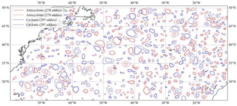 Spatial and Temporal Characteristics of Mesoscale Eddies in the North ...