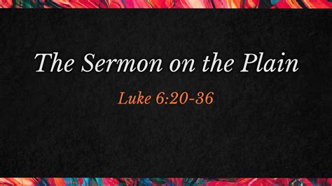 The Sermon on the Plain - Logos Sermons