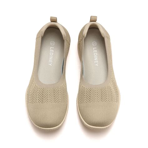 LEDINEY Women's Flats Slip On Shoes Comfortable Walking Shoes Flats for ...