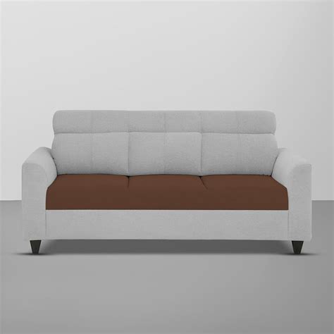 Marco 3 Seater Sofa Set for Living Room (Brown Grey Colour) Premium Fa
