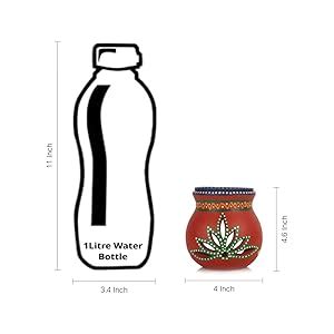 Buy ExclusiveLane Handpainted Terracotta Aroma Diffuser (10.16 cm x 10. ...