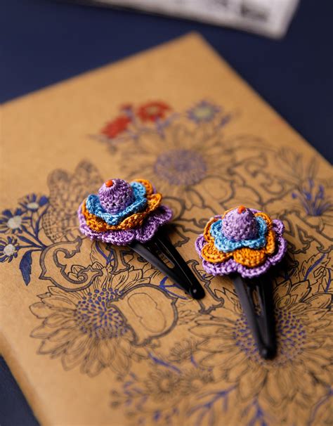 Flower Hair Clips Set Forest Rose – Samoolam Crafts