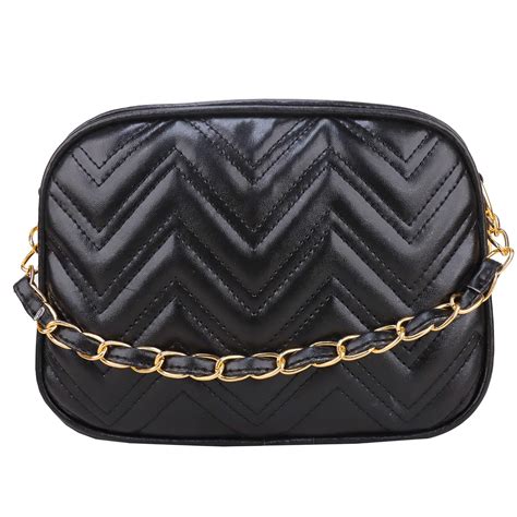 Buy ALIZA Spacious CLASSIC sling bag for Girls and Women (BLACK) at ...