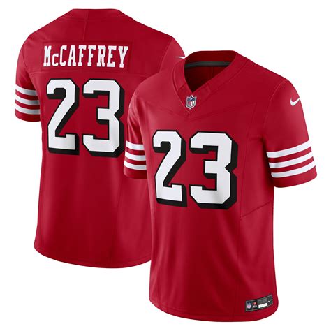 Men's Nike Christian McCaffrey Scarlet San Francisco 49ers Alternate ...