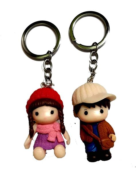 Grabdeal Cute Couple Doll Keychain for Bike, Car, Purse, Bag, Handbag ...