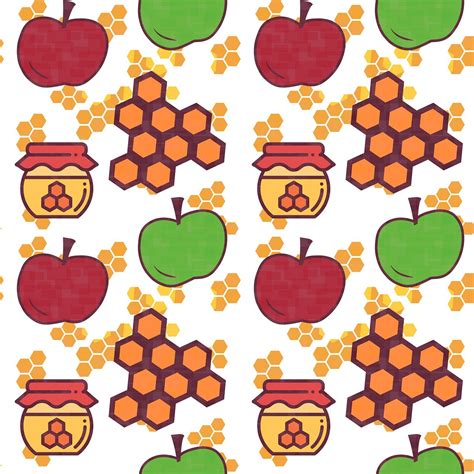 Apples And Honey Illustration