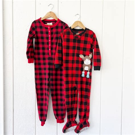 Coordinating Buffalo Plaid Pajamas - SameSame Kids