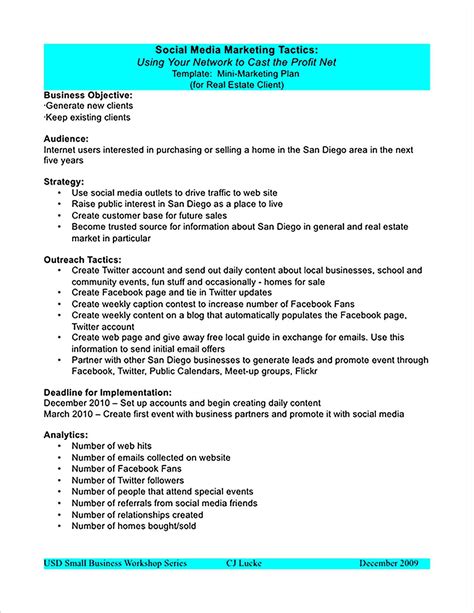 Marketing Plan Outline Example 的图像结果