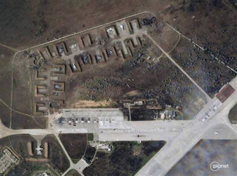 卫星照直击 俄空军基地大爆炸后惨况首度曝光 - 世界论坛网