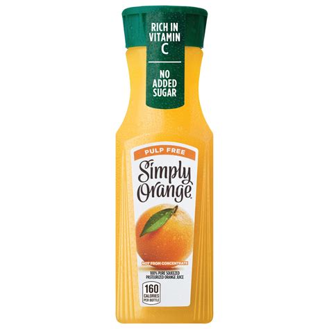Simply Orange Pulp Free Juice Bottle, 11.5 fl oz 11.5 oz | Shipt