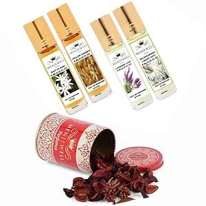 Menjewell LavenderLove,Rajnigandha,Raat Ki Rani,Yellow Champa Combo For ...