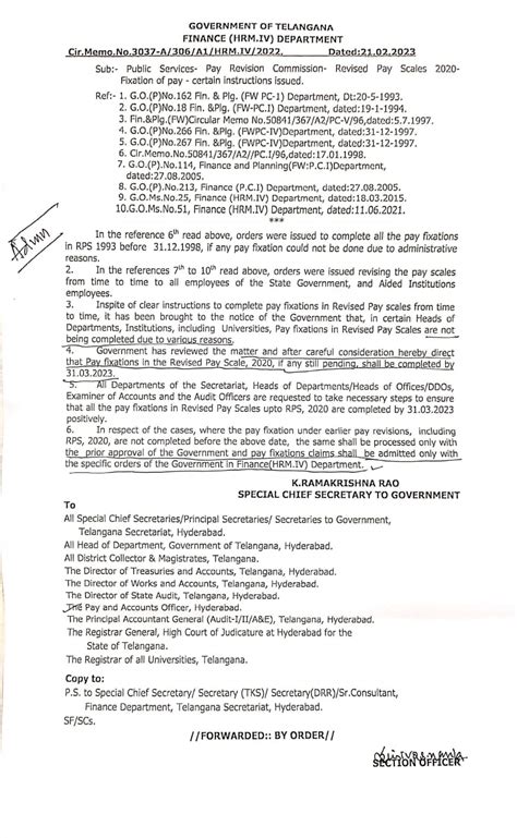 Pay Revision Commission- Revised Pay Scales 2020- Fixation of pay Cir ...
