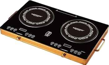 Weltherm Steel Body Double burner infrared cooker (Black) | Radiant ...