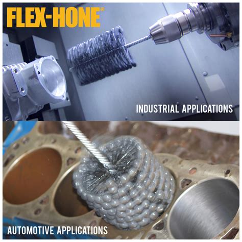 FLEX-HONE TOOL Flexible Cylinder Hone: 3 1/2 in Bore Dia., Silicon Carbide, 240 Grit, 5 in Hone ...