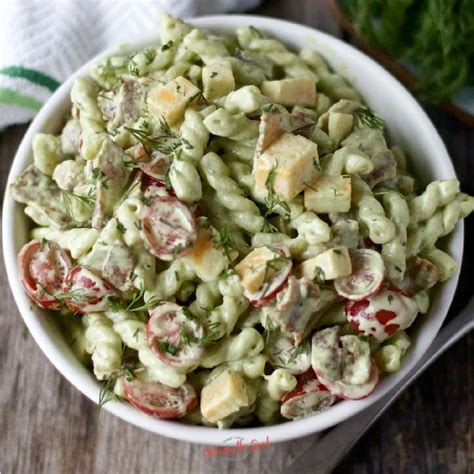 Dill Pickle Pasta Salad Recipe | Recipe Cart | Recipe Cart