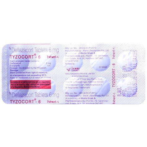 Tyzocort 6 Tablet 10's Price, Uses, Side Effects, Composition - Apollo ...