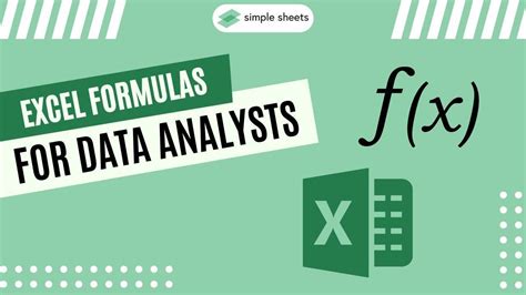Image result for Excel Formulas for Data Analysis