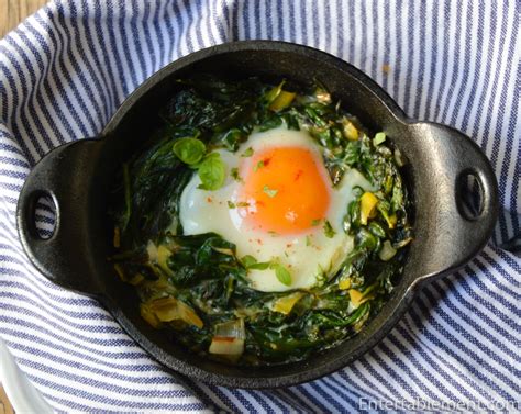 Spinach Bake Egg at Leonard Gagliano blog