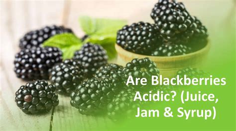 Are Blackberries Acidic? (Juice, Jam & Syrup)