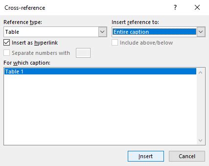 Cross-reference Word 的图像结果