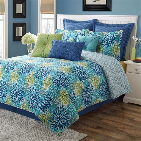 Blue And Green Bedspreads And Comforters at Brian Durham blog