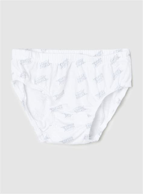 Buy Boys Assorted Captain America Printed Elasticated Briefs - Pack of ...
