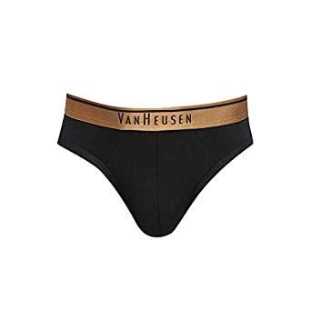 Buy Van Heusen Mens Solid Briefs (Black_Medium) at Amazon.in