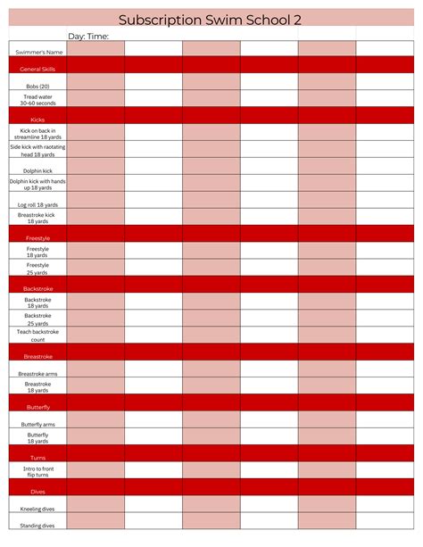 Swim Set Worksheet 的图像结果