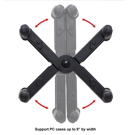 Mobile Desktop Tower Computer Floor Stand Rolling Caster Wheels and ...