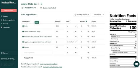 Image result for Food Label Software