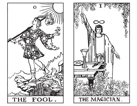 Tarot Cards The Magician Black And White