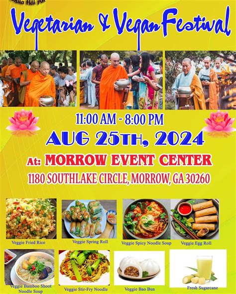 Atlanta Buddhism | Vietnamese Vegetarian Food Festival, Aug 25th all day at Morrow Event Center ...