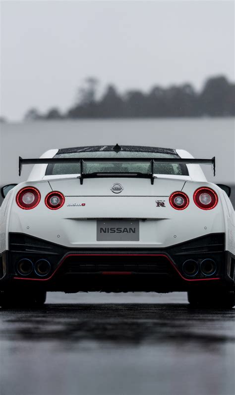 Download wallpaper white, back, Nissan, GT-R, R35, Nismo, 2019, section ...