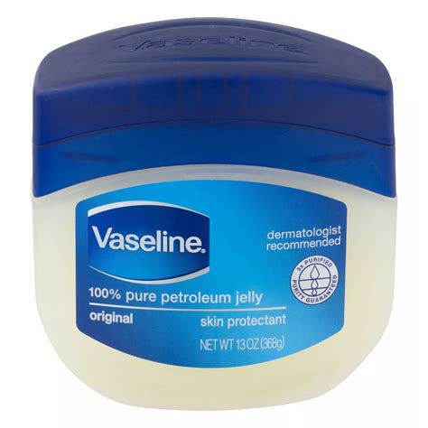 Vaseline 100% Pure Petroleum Jelly Skin Protectant Minor Cut & Burn ...