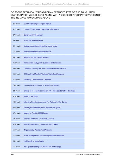 Image result for Touch Math Multiplication