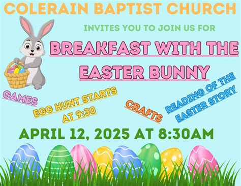 Breakfast with the Easter Bunny, 202 N Main St, Colerain, NC, United ...