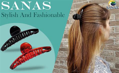 Sanas 1 Pc Butterfly Claw Clip for Women and Girls Acrylic Material XL ...