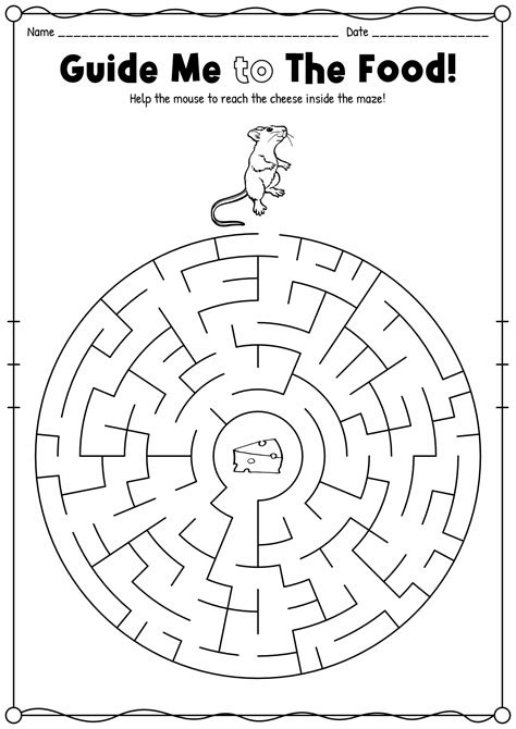13 Printable Maze Worksheets - Free PDF at worksheeto.com