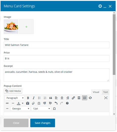 Menu Card Tutorial 的图像结果