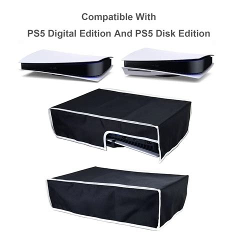 New World Horizontal Dust Cover for PS5 Console Dust Guard with Back ...