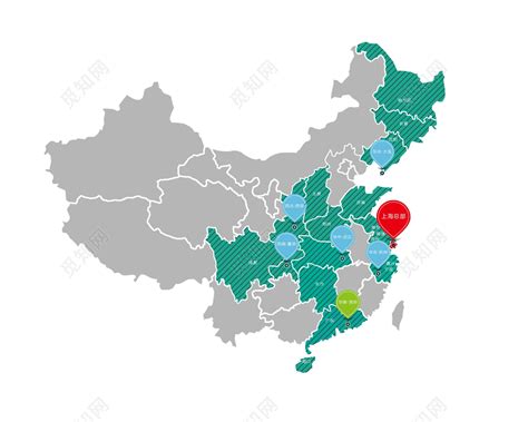中国地图矢量素材免费下载_觅知网