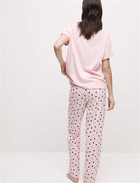 Buy Pure Cotton Print Pyjama Set at Marks & Spencer