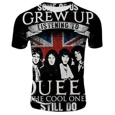 Buy Queen Band Freddie Mercury 3D Print Mens Crest Logo Short Sleeve T ...