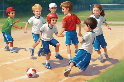 Kids Playing Sports 的图像结果